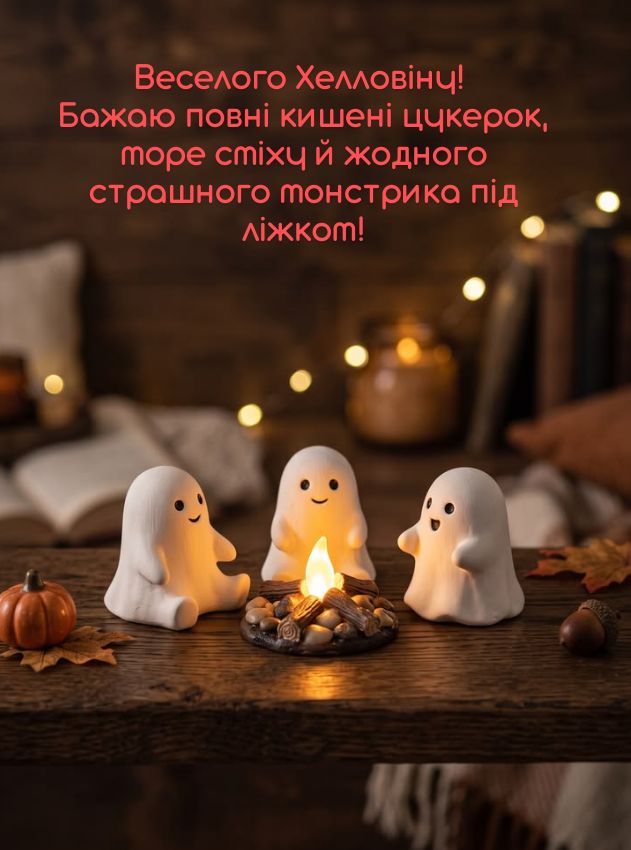 вітання з Хелловіном для дітей