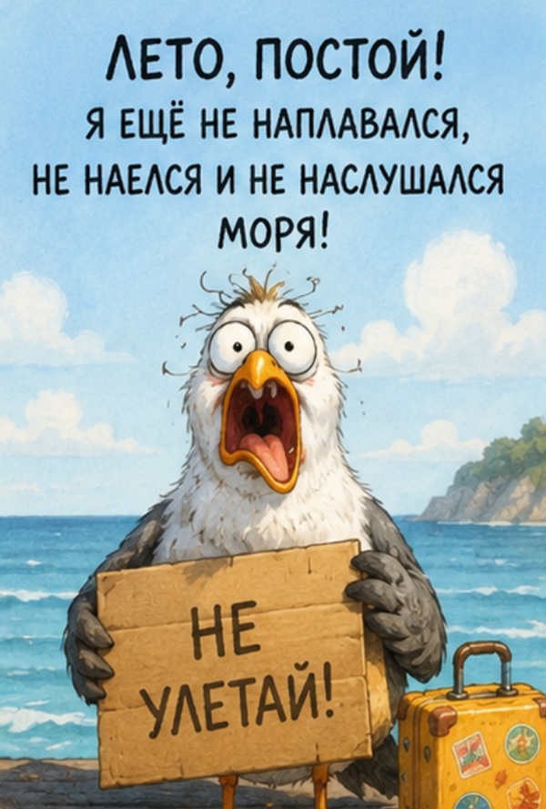 смешные картинки конец лета