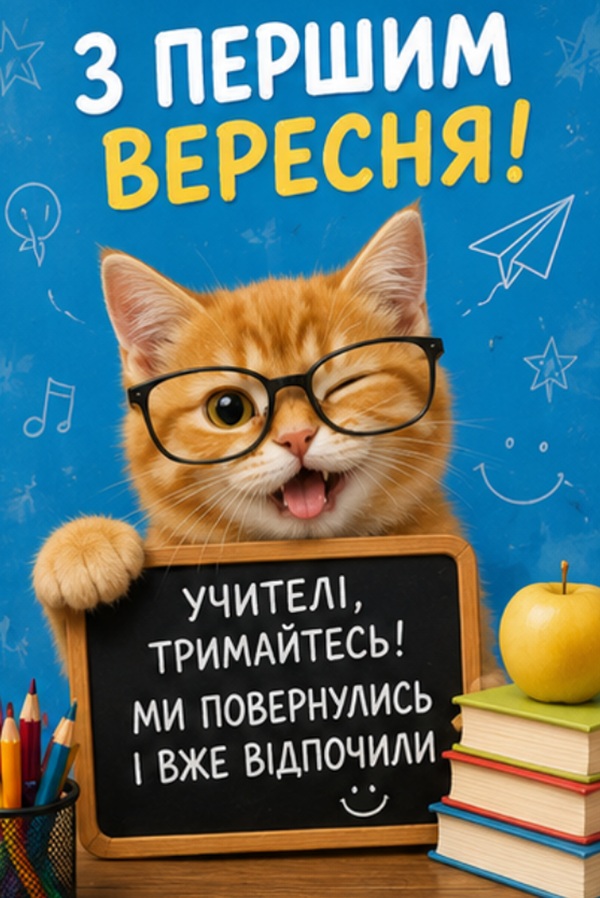 смішні привітання з першим вересня