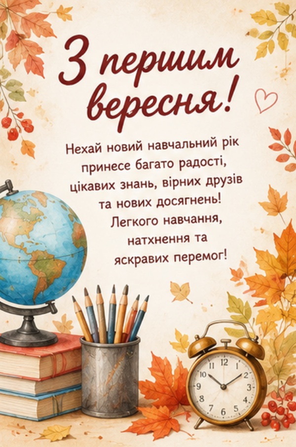 з першим вересня картинки українською