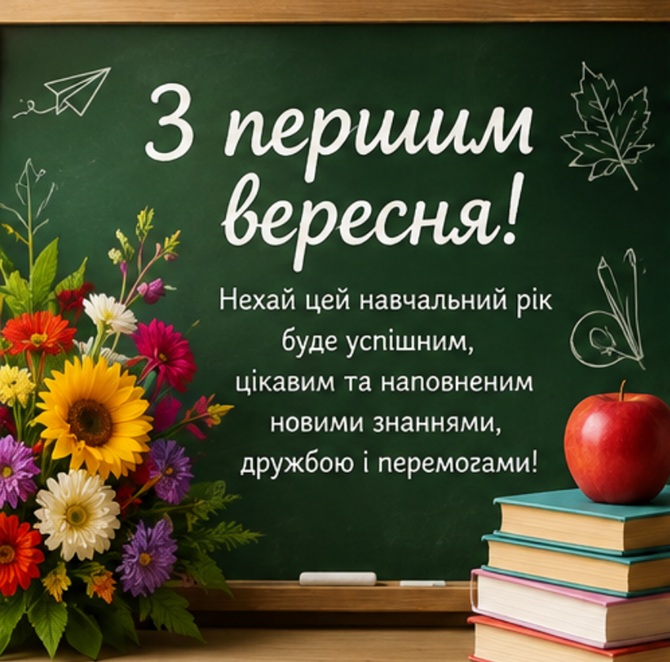 привітання з першим вересня 2026