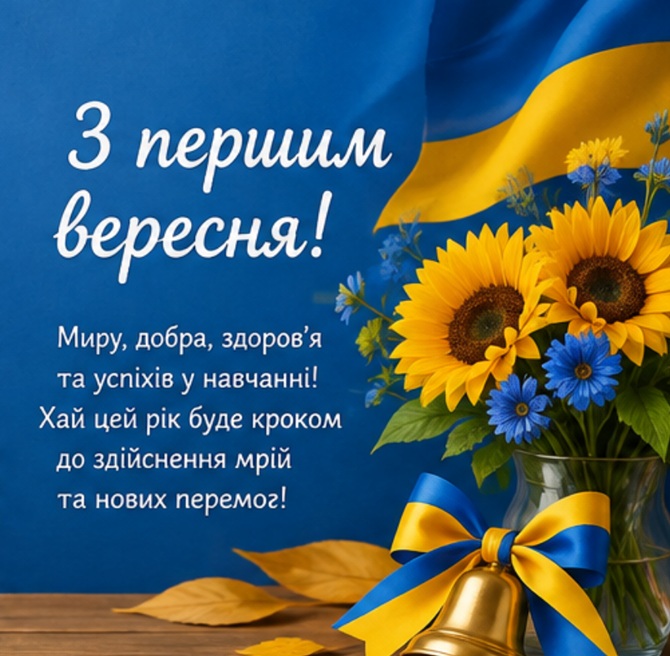 привітання з першим вересня картинки 