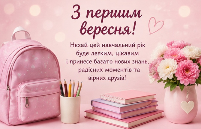привітання для учнів з першим вересня
