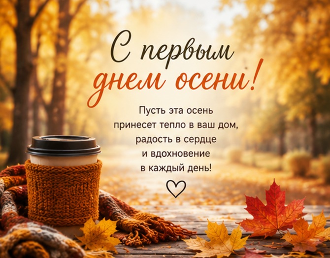 с первым днем осени
