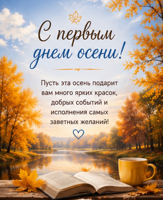 открытки с первым днем осени