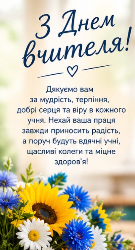 привітання з днем вчителя картинки